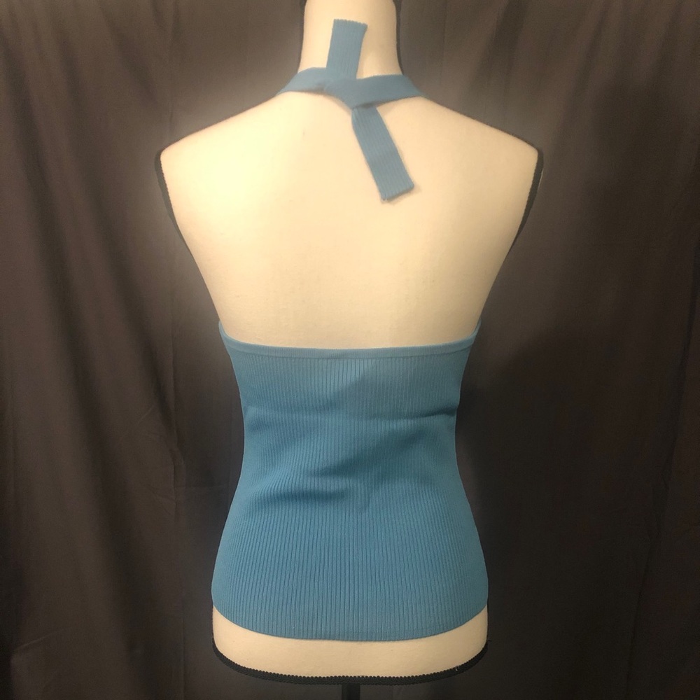 VINTAGE J Crew Ribbed Halter Top - Picture 4 of 5